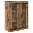 Highboard med skuffe 2 pcs Gammelt træ Konstrueret træ
