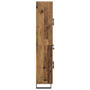 Highboard med skuffe 2 pcs Gammelt træ Konstrueret træ