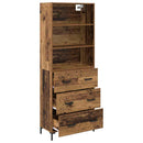 Highboard Gammelt træ 69,5 x 34 x 180 cm Konstrueret træ