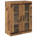 Highboard 2 pcs Gammelt træ Konstrueret træ
