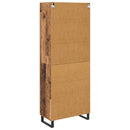 Highboard 2 pcs Gammelt træ Konstrueret træ