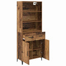 Highboard Gammelt træ 69,5 x 34 x 180 cm Konstrueret træ