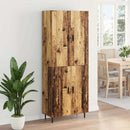 Highboard 2 pcs Gammelt træ Konstrueret træ