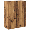 Highboard 2 pcs Gammelt træ Konstrueret træ