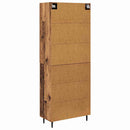Highboard 2 pcs Gammelt træ Konstrueret træ