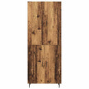 Highboard 2 pcs Gammelt træ Konstrueret træ