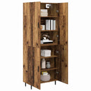 Highboard 2 pcs Gammelt træ Konstrueret træ