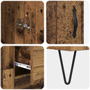 Highboard med skuffe 2 pcs Gammelt træ Konstrueret træ