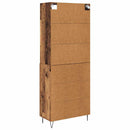 Highboard med skuffe 2 pcs Gammelt træ Konstrueret træ