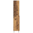 Highboard med skuffe 2 pcs Gammelt træ Konstrueret træ
