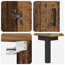 Highboard 2 pcs Gammelt træ Konstrueret træ