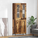 Highboard 2 pcs Gammelt træ Konstrueret træ