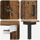 Highboard 2 pcs Gammelt træ Konstrueret træ