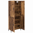 Highboard 2 pcs Gammelt træ Konstrueret træ
