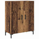 Highboard 2 pcs Gammelt træ Konstrueret træ