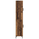 Highboard 2 pcs Gammelt træ Konstrueret træ
