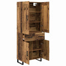 Highboard Gammelt træ 69,5 x 34 x 180 cm Konstrueret træ