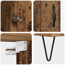 Highboard 2 pcs Gammelt træ Konstrueret træ