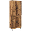 Highboard 2 pcs Gammelt træ Konstrueret træ