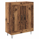 Highboard 2 pcs Gammelt træ Konstrueret træ