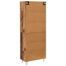 Highboard 2 pcs Gammelt træ Konstrueret træ