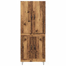 Highboard 2 pcs Gammelt træ Konstrueret træ