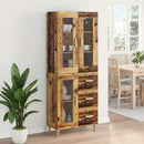 Highboard Gammelt træ 69,5 x 34 x 180 cm Konstrueret træ