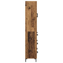 Highboard med skuffe 2 pcs Gammelt træ Konstrueret træ