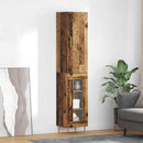 Highboard 2 pcs Gammelt træ Konstrueret træ