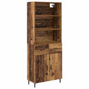 Highboard Gammelt træ 69,5 x 34 x 180 cm Ingeniørtræ og glas
