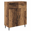 Highboard Gammelt træ 69,5 x 34 x 180 cm Ingeniørtræ og glas