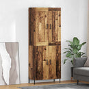 Highboard 2 pcs Gammelt træ Konstrueret træ