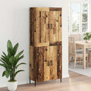 Highboard 2 pcs Gammelt træ Konstrueret træ