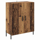 Highboard 2 pcs Gammelt træ Konstrueret træ