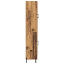 Highboard 2 pcs Gammelt træ Konstrueret træ