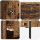 Highboard 2 pcs Gammelt træ Konstrueret træ