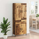Highboard 2 pcs Gammelt træ Konstrueret træ