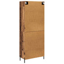 Highboard 2 pcs Gammelt træ Konstrueret træ