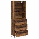 Highboard Gammelt træ 69,5 x 34 x 180 cm Konstrueret træ