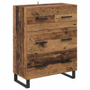 Highboard med skuffe 2 pcs Gammelt træ Konstrueret træ