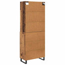 Highboard med skuffe 2 pcs Gammelt træ Konstrueret træ