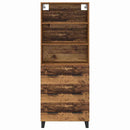 Highboard med skuffe 2 pcs Gammelt træ Konstrueret træ