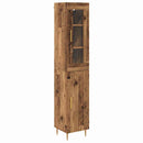 Highboard 2 pcs Gammelt træ Konstrueret træ