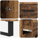 Highboard med skuffe 2 pcs Gammelt træ Ingeniørtræ og glas