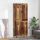 Highboard 2 pcs Gammelt træ Konstrueret træ
