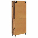 Highboard 2 pcs Gammelt træ Konstrueret træ