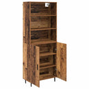 Highboard Gammelt træ 69,5 x 34 x 180 cm Ingeniørtræ og glas