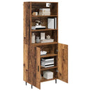 Highboard Gammelt træ 69,5 x 34 x 180 cm Ingeniørtræ og glas