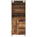 Highboard Gammelt træ 69,5 x 34 x 180 cm Ingeniørtræ og glas