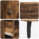 Highboard Gammelt træ 34,5 x 34 x 180 cm Konstrueret træ